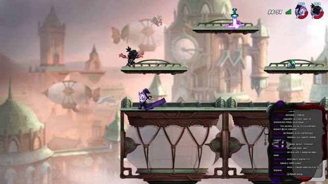 Отвечаю на вопросы и почти молча играю ❖ BRAWLHALLA