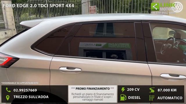 FORD EDGE 2.0 TDCI SPORT 4X4 смотреть онлайн