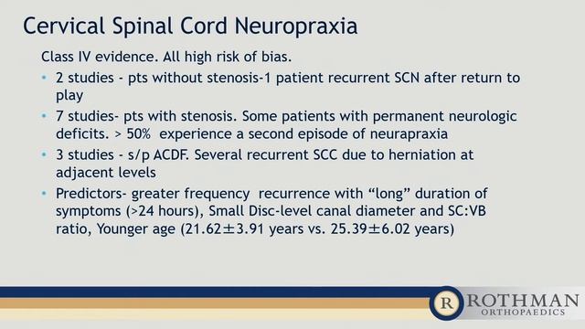 Return to Play Criteria Following Cervical Trauma in Collision Athletes - Alex Vaccaro, MD смотреть онлайн