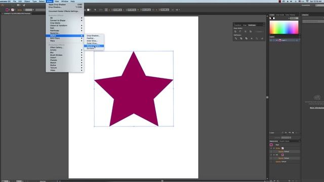 Creating Rounded Corners Star Shapes in Adobe Illustrator смотреть онлайн