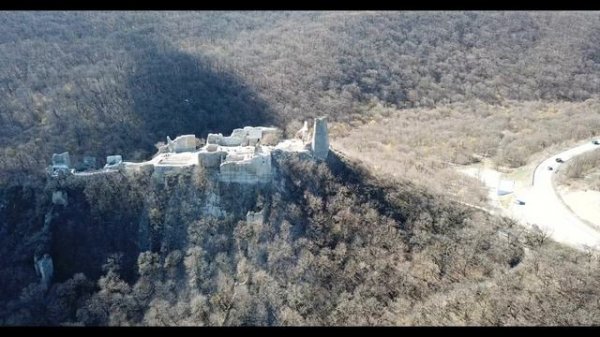 Крепость Уджарма в Грузии- полет на Mavic Pro Platinum 22.03.2019