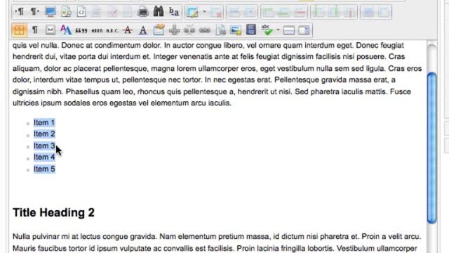 Working with lists and indents in the WYSIWYG Editor смотреть онлайн