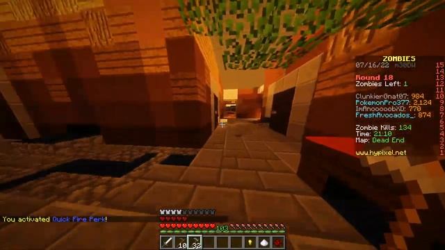 Minecraft Java Edition: Hypixel Server - Zombie Arcade Game Part 2 смотреть онлайн