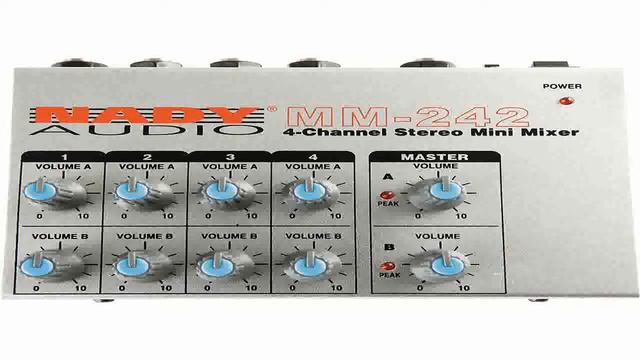 Nady MM 242 STEREO MINI MIXER FOUR CHANNEL смотреть онлайн