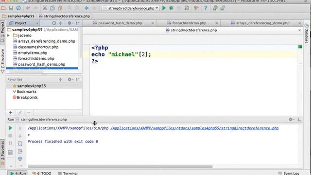 Strings Direct Dereferencing in PHP смотреть онлайн