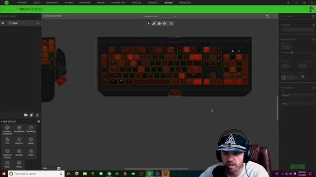 Red Black Pulse on Razer Chroma Keyboard | Synapse 3 смотреть онлайн