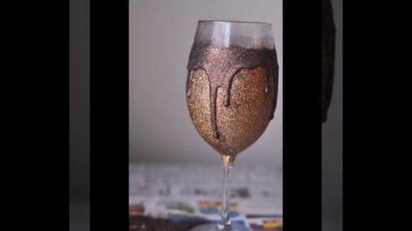 Мастер класс. Украшение бокала.Master Class. Decoration of glasses.