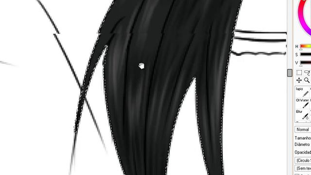 Hair - Digital draw - Paint Tool SAI смотреть онлайн