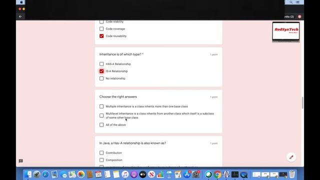 Refresh Java - Object oriented Programming concepts |Q & A|Interview Preparation | Java | RedSysTec смотреть онлайн