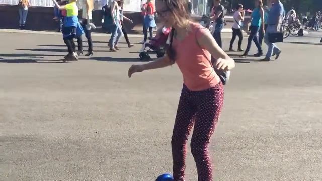 Первый раз на гироскутере