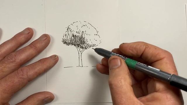 Draw a Real Looking Tree in 3 Minutes! - 3 Easy Steps смотреть онлайн