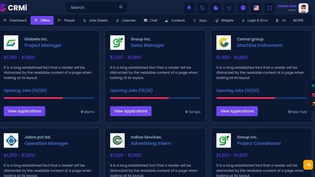 CRMi Admin - Bootstrap 5 Dashboard With Admin panel смотреть онлайн
