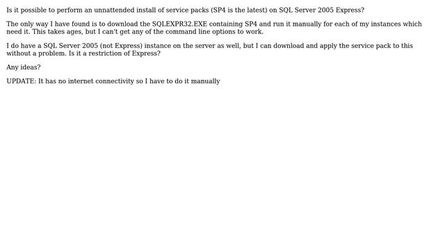 DevOps & SysAdmins: Automate install of SQL Server 2005 Express Service Packs смотреть онлайн