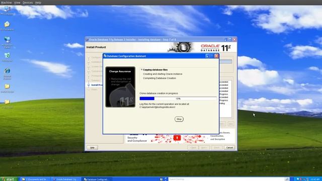Oracle11gR2 Windows XP Pro. - Installation successful смотреть онлайн