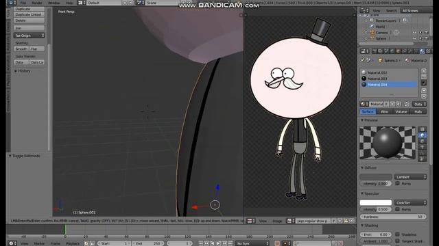 CREATING POPS FROM REGULAR SHOW IN 3D (Blender 2.79) смотреть онлайн