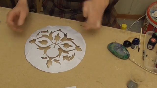 МК Трафаретная роспись на стекле смотреть онлайн