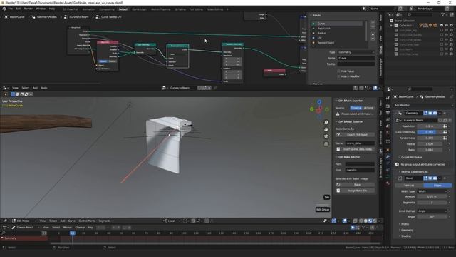 Geometry Node Assets: Curve to Beam смотреть онлайн