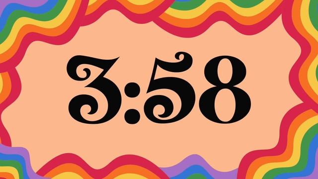 8 Minute Groovy Rainbow Timer (Piano Alarm at End) смотреть онлайн