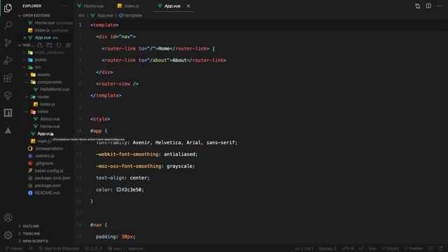 1.6 The Scaffolded Codebase (Vue CLI Only) ।। Introduction to Vue Router 4 - #06 смотреть онлайн