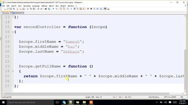 How To use multiple controllers into single webpage in Angular JS?. смотреть онлайн