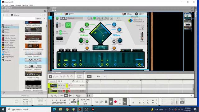 Using Reason 12's NEW Bassline Generator to generate bass from Shreddage 3's Abyss.. | No Voice смотреть онлайн