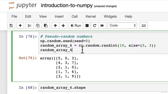 062 NumPy Random Seed смотреть онлайн