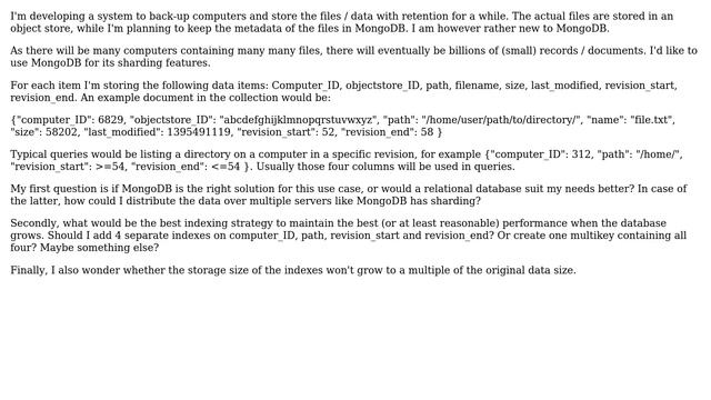 MongoDB index strategy смотреть онлайн
