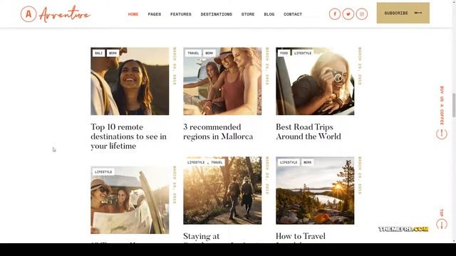 Nanami Personal Travel and Lifestyle Blog WordPress Theme holiday adventure смотреть онлайн