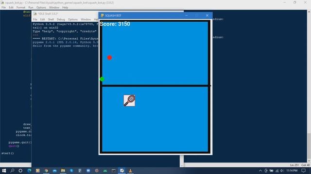 Squash Game in Python with Pygame смотреть онлайн