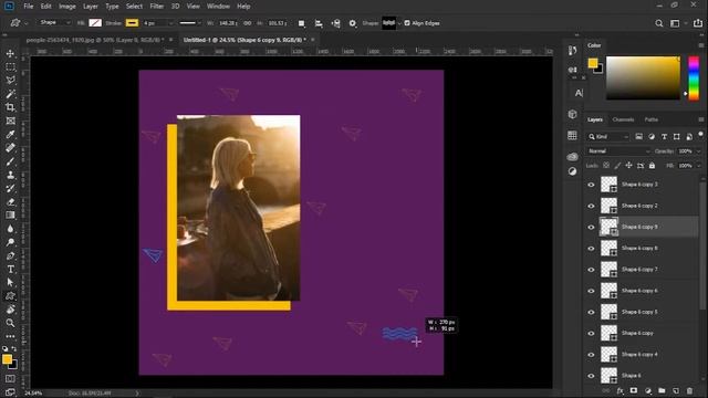 Adobe Photoshop: Simple Social Media Post Design #8 смотреть онлайн