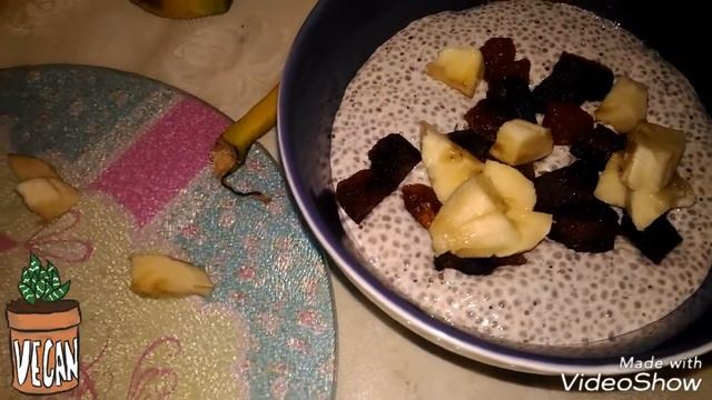 Чиа пудинг банановый и шоколадный смотреть онлайн