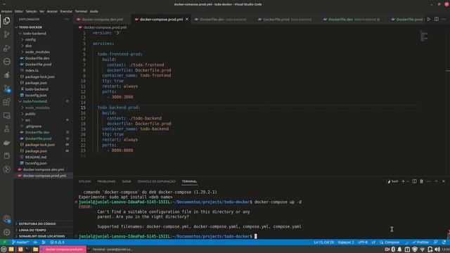Docker + Api Node js typescript + multiplos ambientes em docker смотреть онлайн