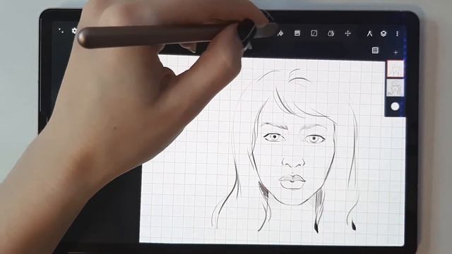 Рисуем портрет в Infinite Painter. Обучающее видео. Часть I.