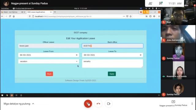Leave Application System | Java - Derby - Tomcat смотреть онлайн