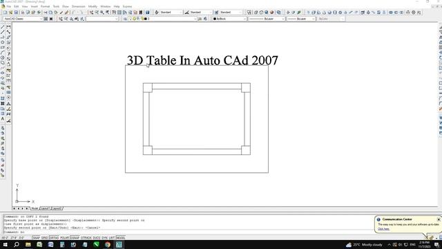 AutoCAD 3D, AutoCAD Training Table 3D, How to Create Table, 3D Modeling смотреть онлайн
