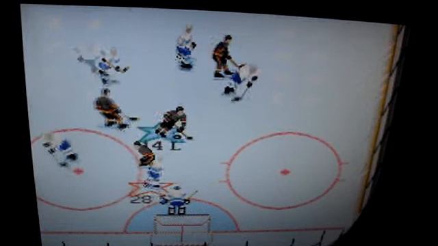 SNES NHL'94 Flip goal scored by Geoff Courtnall смотреть онлайн