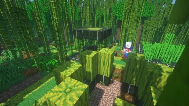 Я построил ДЕРЕВНЮ в ДЖУНГЛЯХ майнкрафт новая структура