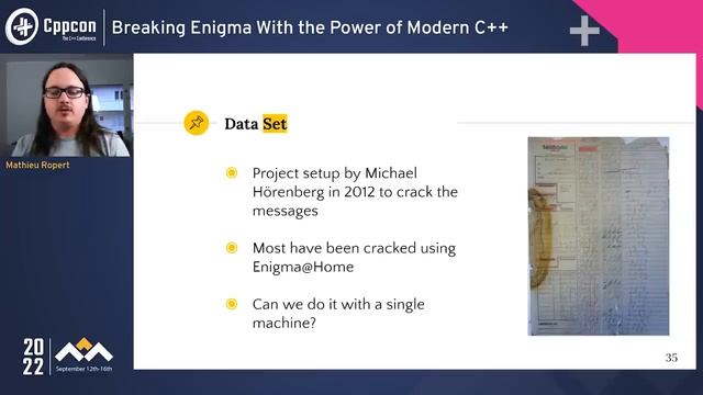Breaking Enigma With the Power of Modern C++ - Mathieu Ropert - CppCon 2022 смотреть онлайн