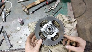 Ведомая звезда мопеда Alpha, ее люфт и смещение   часть 3!