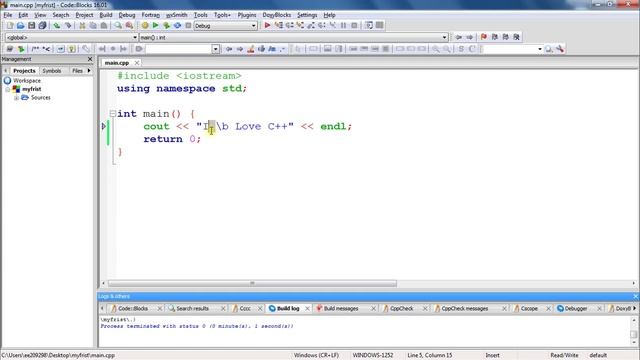 Escape Sequence In C++ смотреть онлайн
