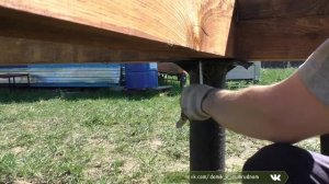 Как крепить обвязку к сваям || Крепление бруса к фундаменту