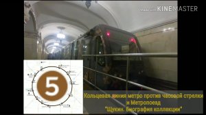 Кольцевая линия метро против часовой стрелки и Метропоезд «Щукин. Биография коллекции».