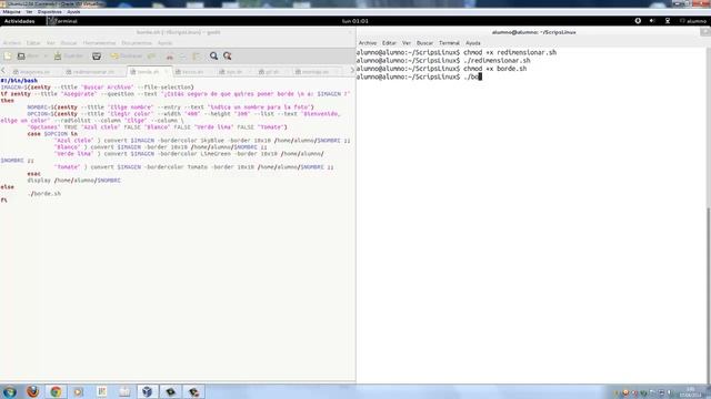 SCRIPTS LINUX (con zenity y Editor de fotos Image Magick) смотреть онлайн