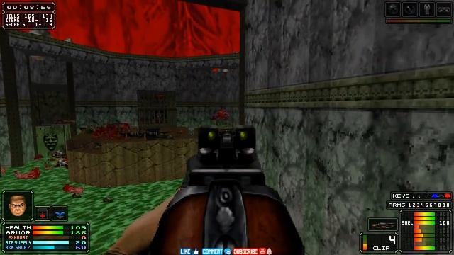 BRUTAL DOOM v21 with Doom II Hell On Earth. Hardcore Maps Of Chaos #3 смотреть онлайн