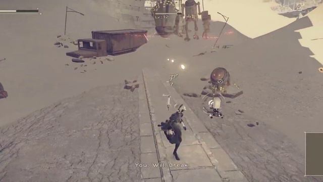 NieR: Automata playthrough Part 3 The Desert смотреть онлайн