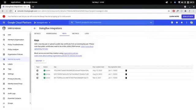 How to create new Service Account and new JSON Key in GoogleCloudConsole | BAE смотреть онлайн