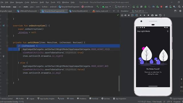 Dark Mode for Android App in Kotlin | DataStore Jetpack android смотреть онлайн
