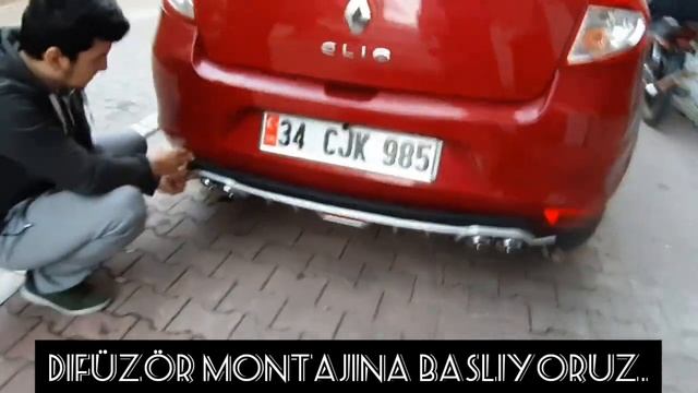 Renault Clio 3 Yeni Arka Difüzör Montajı orta Led Kısımlı - YENI (HD) смотреть онлайн