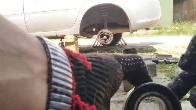 Лада калина 2 простейший способ замены ступичных подшипников. смотреть онлайн
