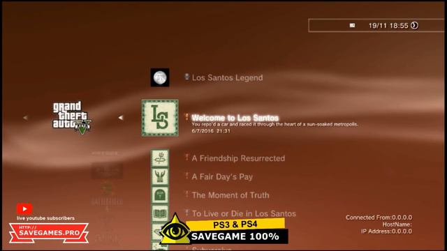 [PS4] [PS3] game save GTA 5 - 100% Completion смотреть онлайн